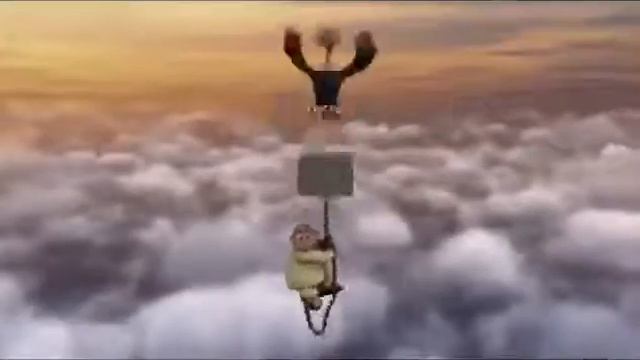 Прикол Смешной Мультик Падение из Самолета Down to Eart