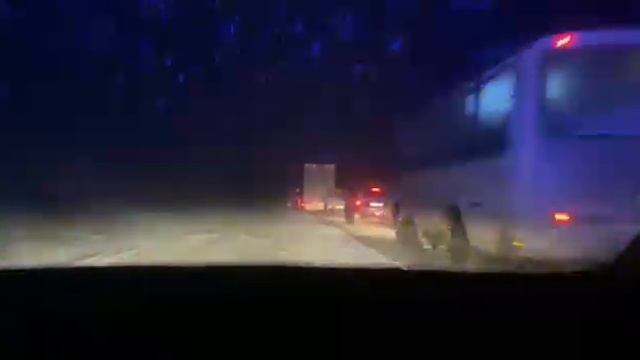 Движение на трассе в сторону Байкальска затруднено