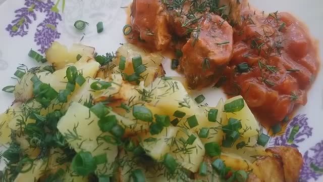 ЖАРЕНАЯ КАРТОШЕЧКА! ВКУСНЫЙ И ПРОСТОЙ ОБЕД СЕГОДНЯ!