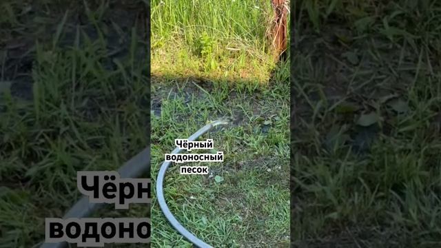 Чёрный водоносный песок, абиссинская скважина, вода с железом и запахом