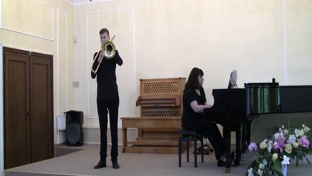 В.Блажевич Концерт №2 для тромбона и фортепиано.2,3 часть.