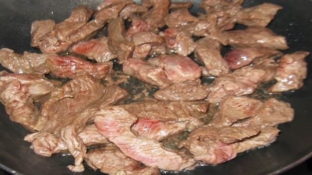 Говядина с макаронами