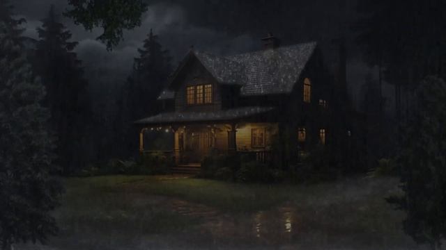Pleasant Forest Rain With Thunderclaps For A Good Sleep and Rest