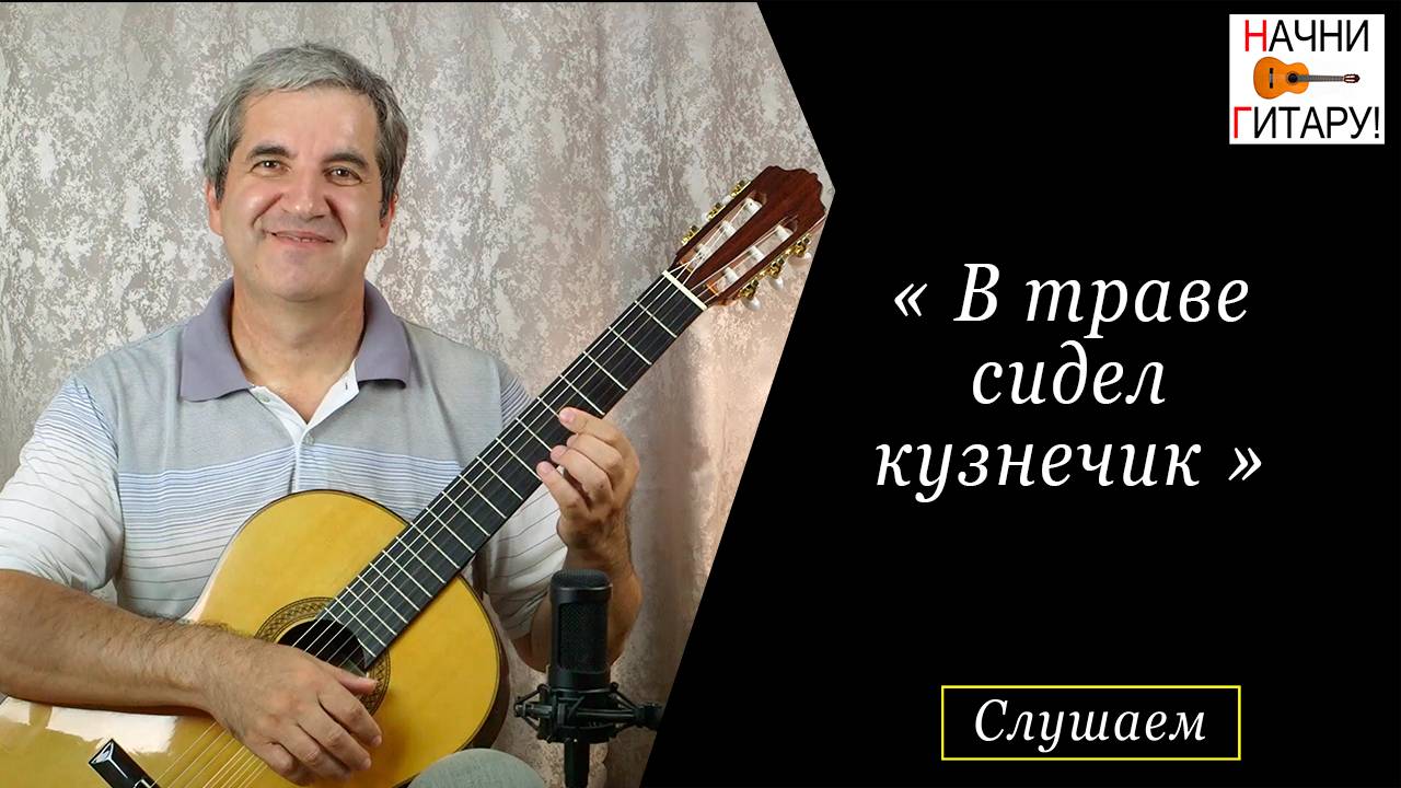 В траве сидел кузнечик - на классической гитаре, на одной струне.