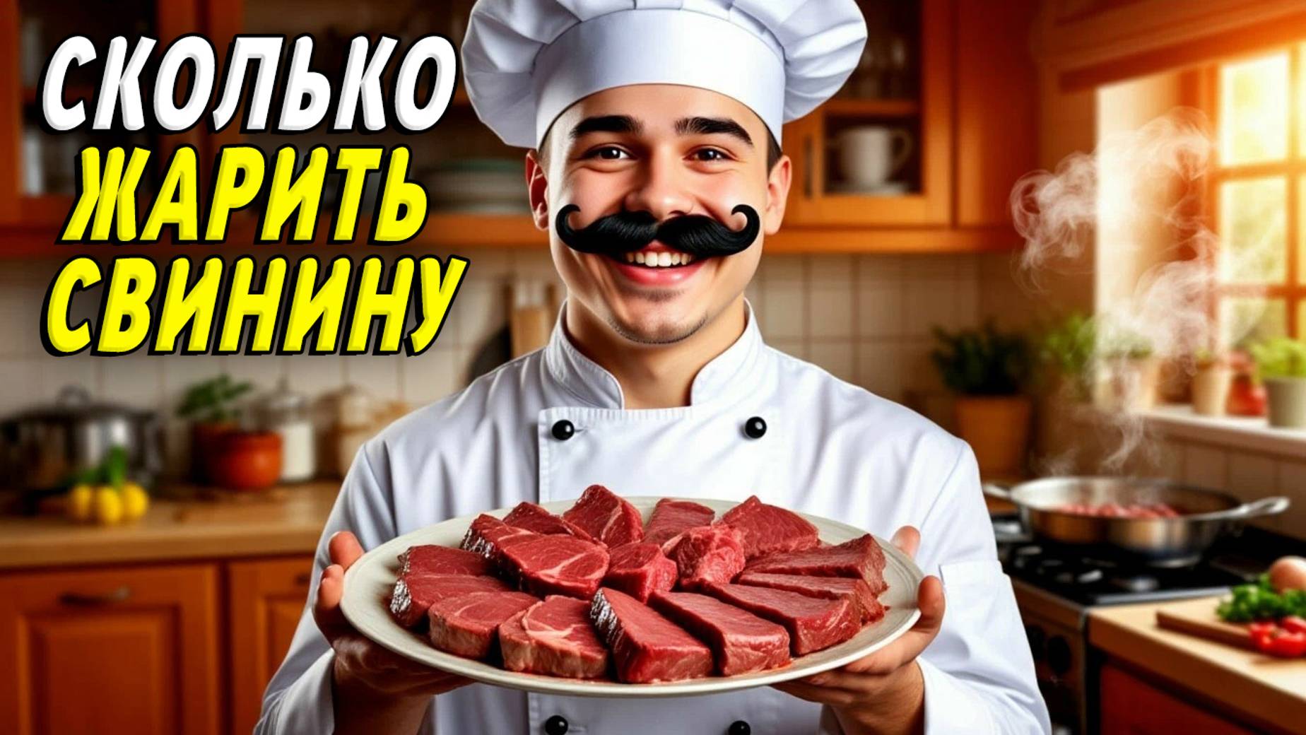 Сколько жарить свинину