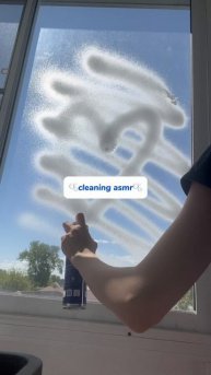 asmr мытье окон