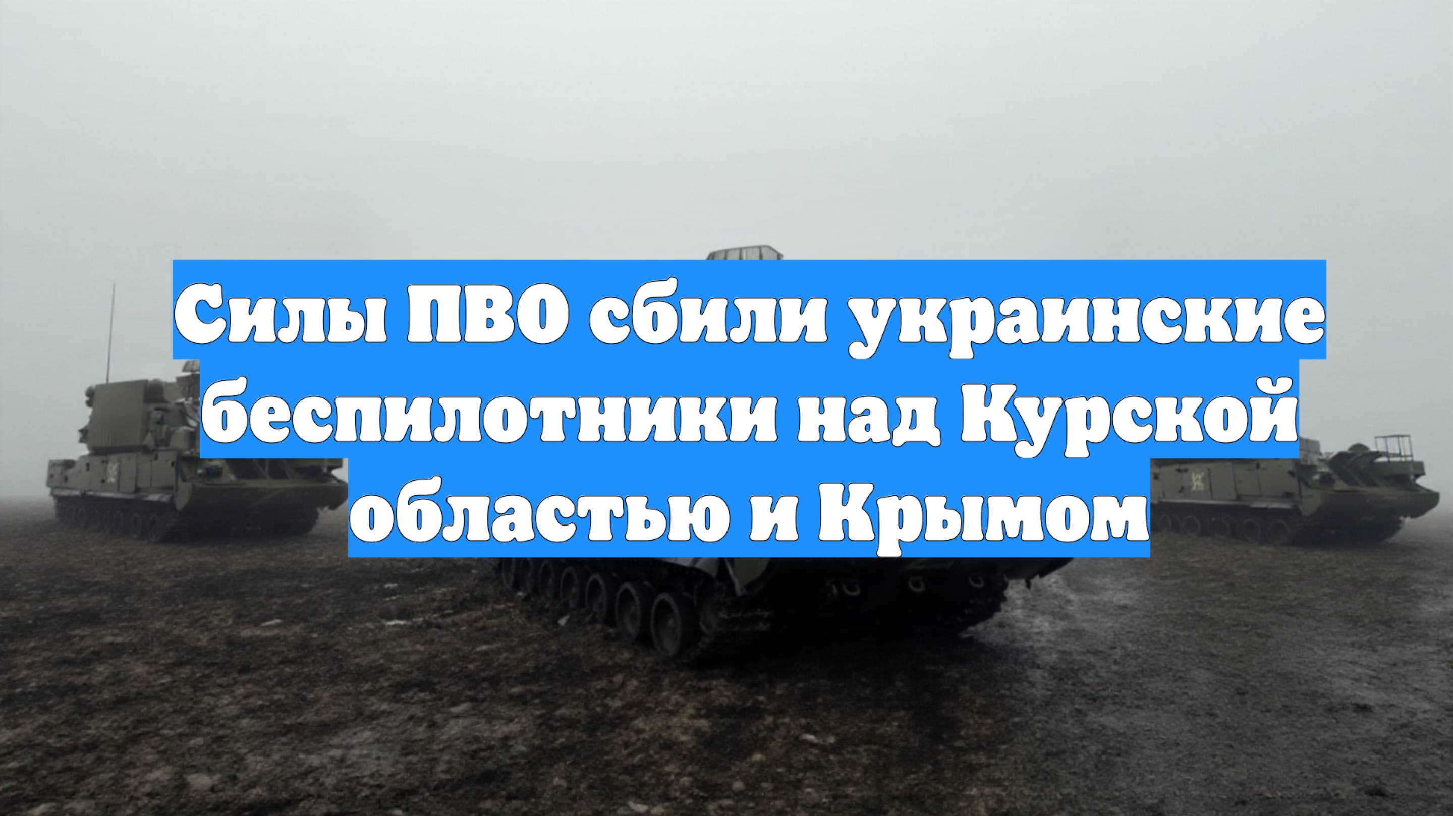 Силы ПВО сбили украинские беспилотники над Курской областью и Крымом