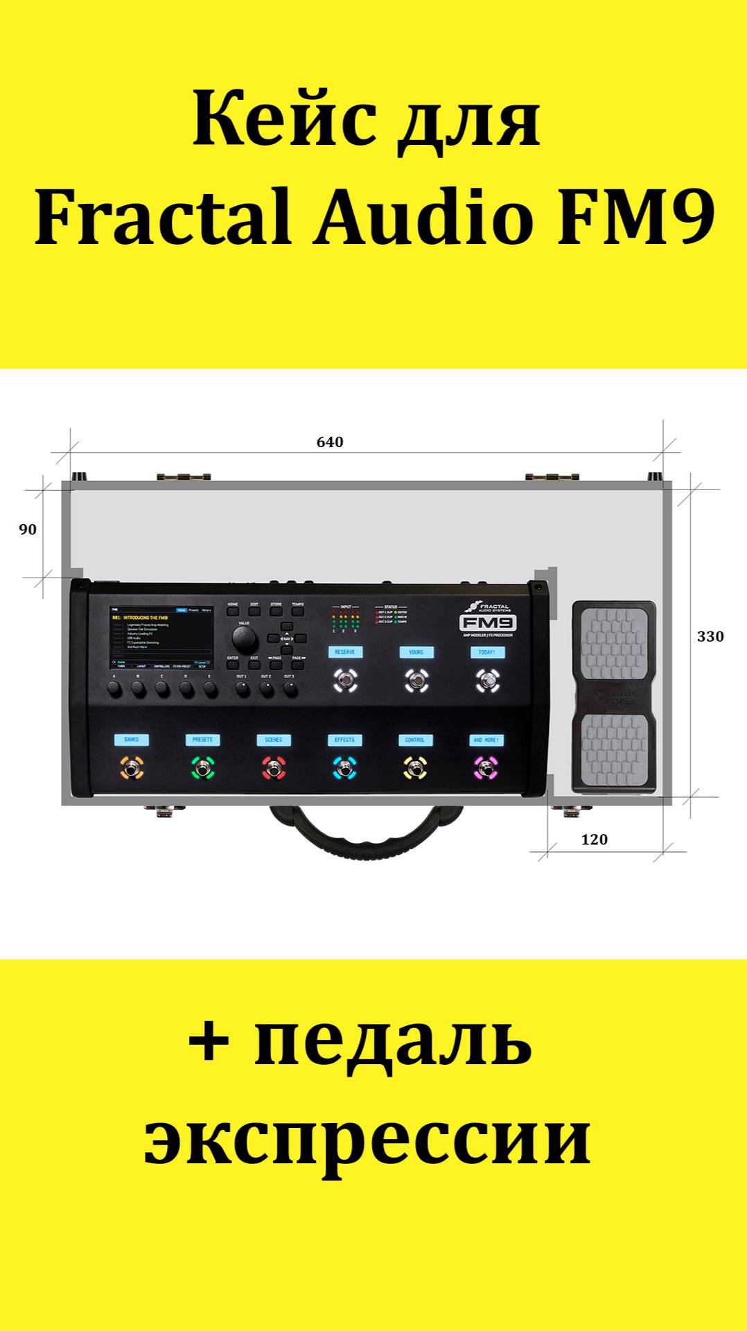 Кейс для Fractal Audio FM9. Custom made. #custom #Fractal #fm9 #workshopvelimir