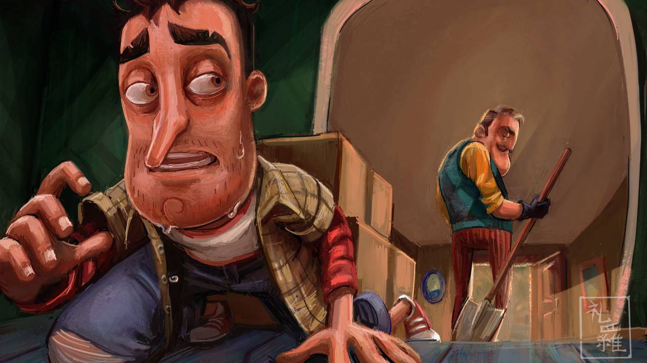 У СОСЕДА невозможно сбежать ! hello neighbor old style #2