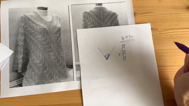 Как это связано? Пончо: оформление горловины
