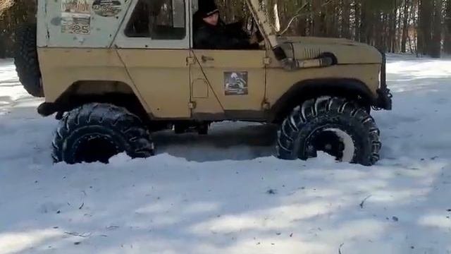 шины ободрыши урал по снегу.