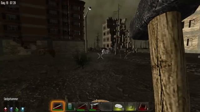 7 Days To Die Alpha 9.1 #7 Исследую город