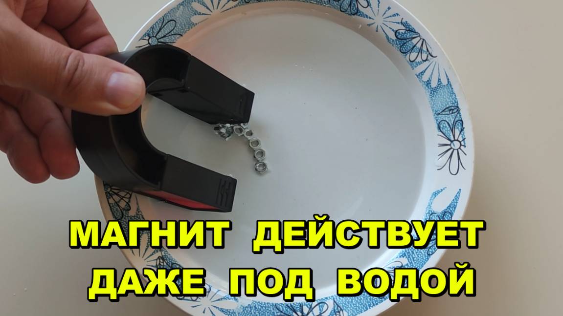 Магнит 🧲 действует даже под водой
