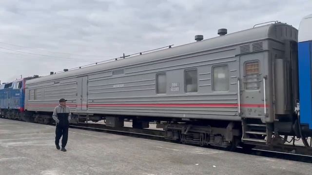 Прибытие пассажирского поезда №301 Новосибирск-Алматы