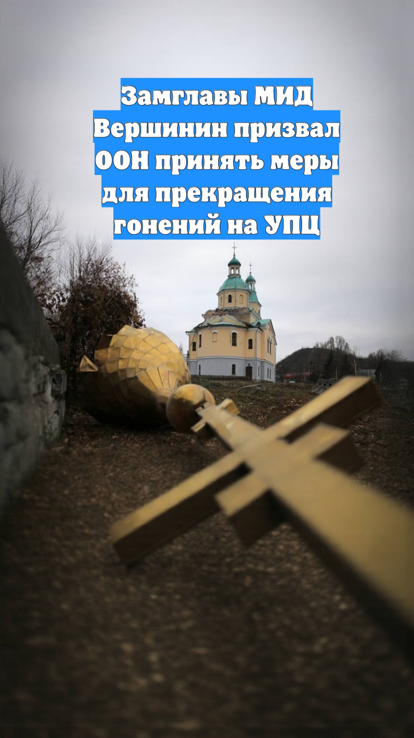 Замглавы МИД Вершинин призвал ООН принять меры для прекращения гонений на УПЦ