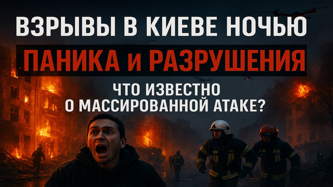 Массированный удар по Киеву — взрывы, паника, разрушения