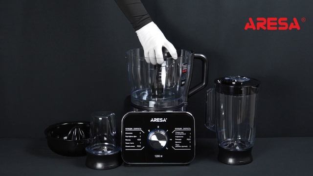 Распаковка кухонного комбайна / Unpacking of food processer ARESA AR-1715