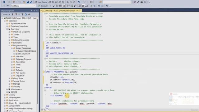 15. (SSIS-SQL Server) SQL Execute Task - Store Procedure Creation