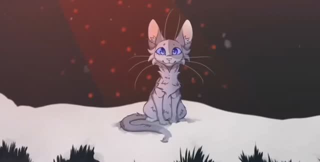 Коты Воители. Мап страшный сон синей звезды . синяя звезда и мошка.