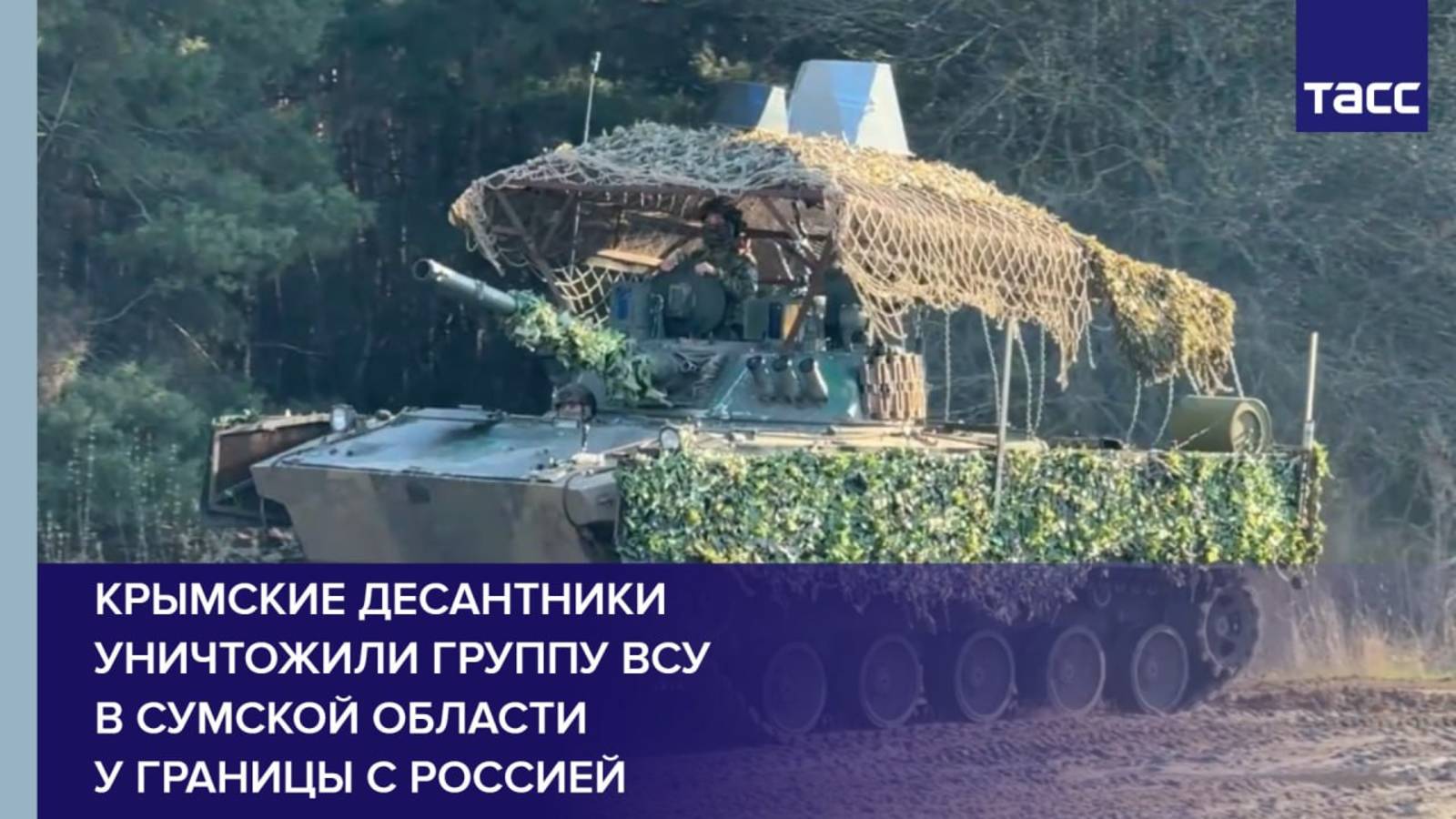 Крымские десантники уничтожили группу ВСУ в Сумской области у границы с Россией