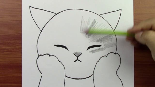 Как нарисовать Лёгкий рисунок кошки: как поэтапно нарисовать милую кошку