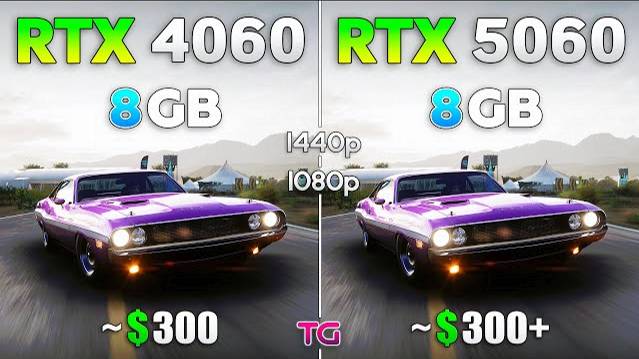 RTX 5060 vs RTX 4060 - Test in 12 Games | 1080p & 1440p
