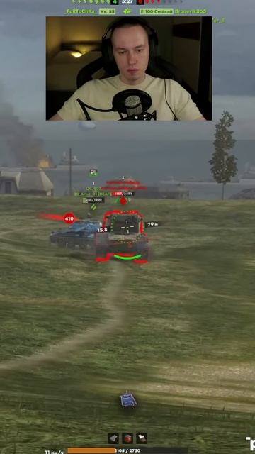 Мощнейший фугас балтики E-100 Tanks Blitz