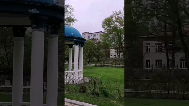 Дама с собачкой. Скульптура около драмтеатра в Южно-Сахалинске.mp4