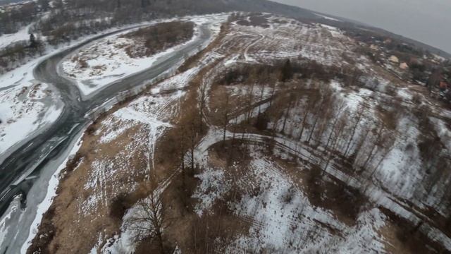Горбовская ГЭС с высоты птичьего полета. FPV