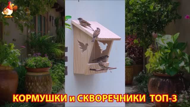 Кормушки и скворечники своими руками для птиц ТОП-3 (3) 🪚🪛🔨 Идеи для дачи и сада пошагово ❣️