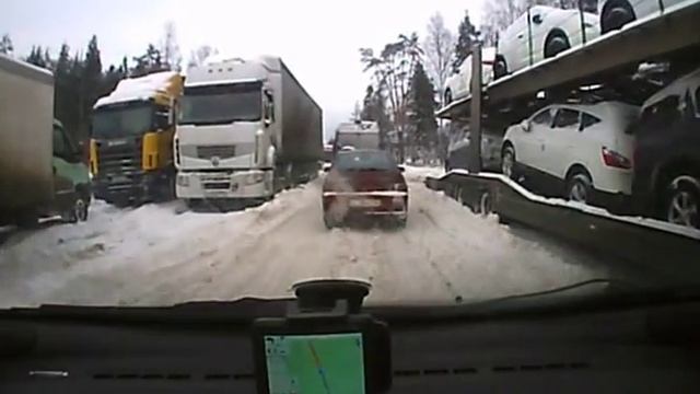 M10 1 декабря 2012, пробка со стороны Мск в Спб