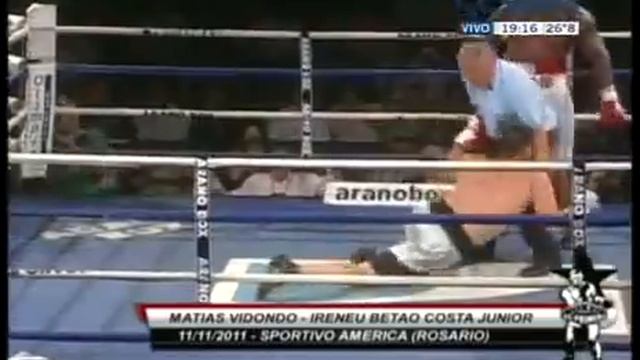 MATIAS VIDONDO vs IRINEU COSTA JUNIOR(8 раунд)
