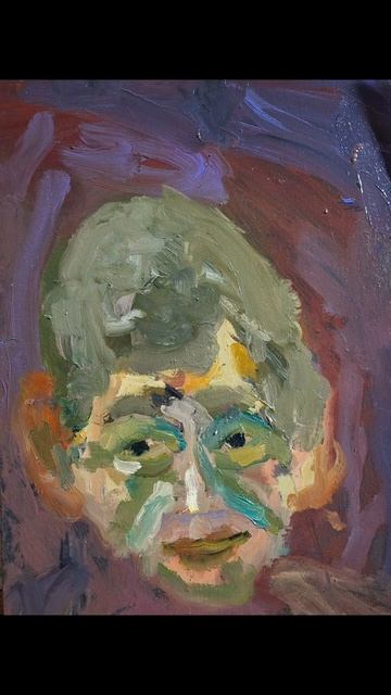портрет Виталия Бандина.  холст масло
