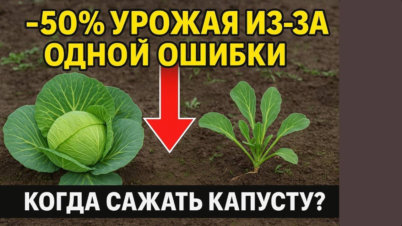 КОГДА САЖАТЬ КАПУСТУ в 2025? ⚠ Эти ошибки УБИВАЮТ урожай!