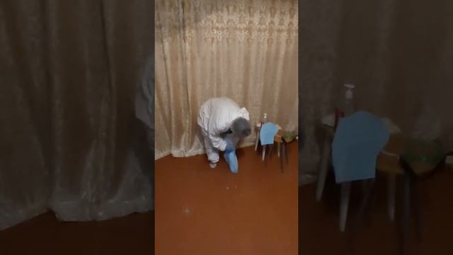 Надевайте и снятия защитного костюма часть 1
