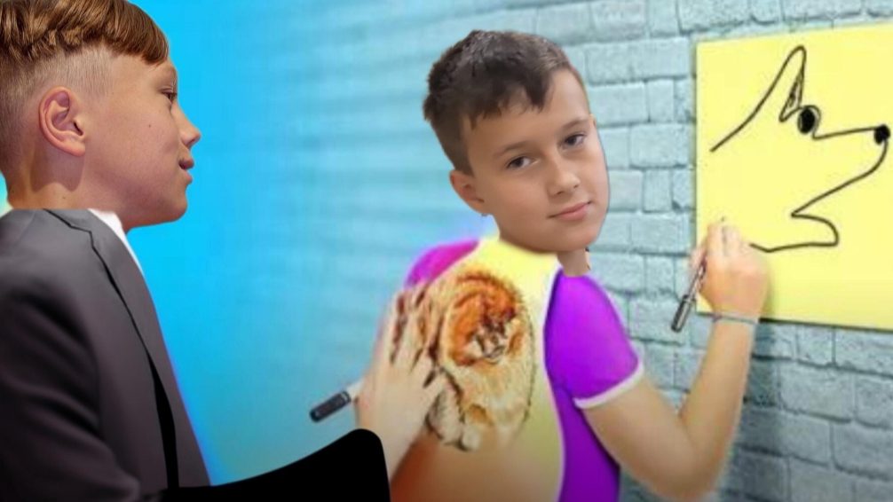 кто лучше нарисует рисунок на первую букву своего имени получит 10 р!