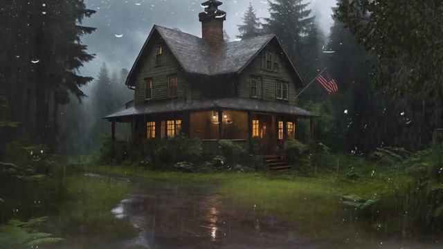 You Will Fall Asleep Quickly|Heavy Rain in the Forest