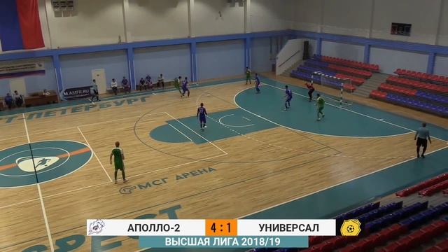 АПОЛЛО-2 - УНИВЕРСАЛ, ВЫСШАЯ ЛИГА, 2018/19, 10 тур
