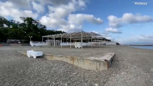 Кабардинка пляж Здравницы сегодня 24 мая 2025. Обстановка на пляже, море, есть ли мазут, погода