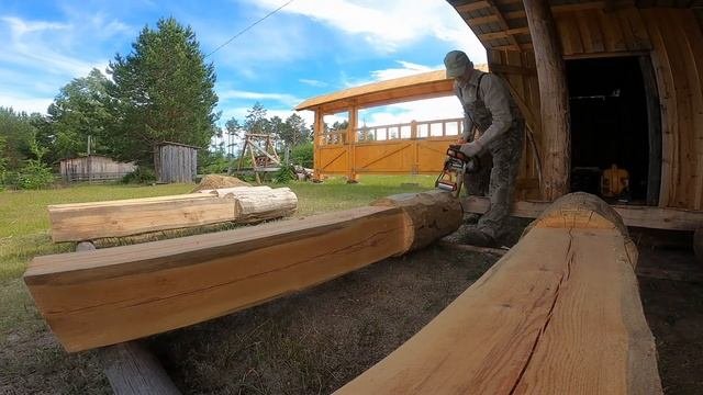 В таежной глуши, деревенские трудовые будни, продолжение