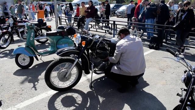 Мотоцикл ИЖ Юпитер (ИЖ-ЮК). Звук двигателя. / Soviet motorcycle IZ