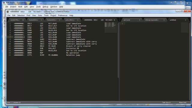 Лекция 329. Atmega8 Disassembler