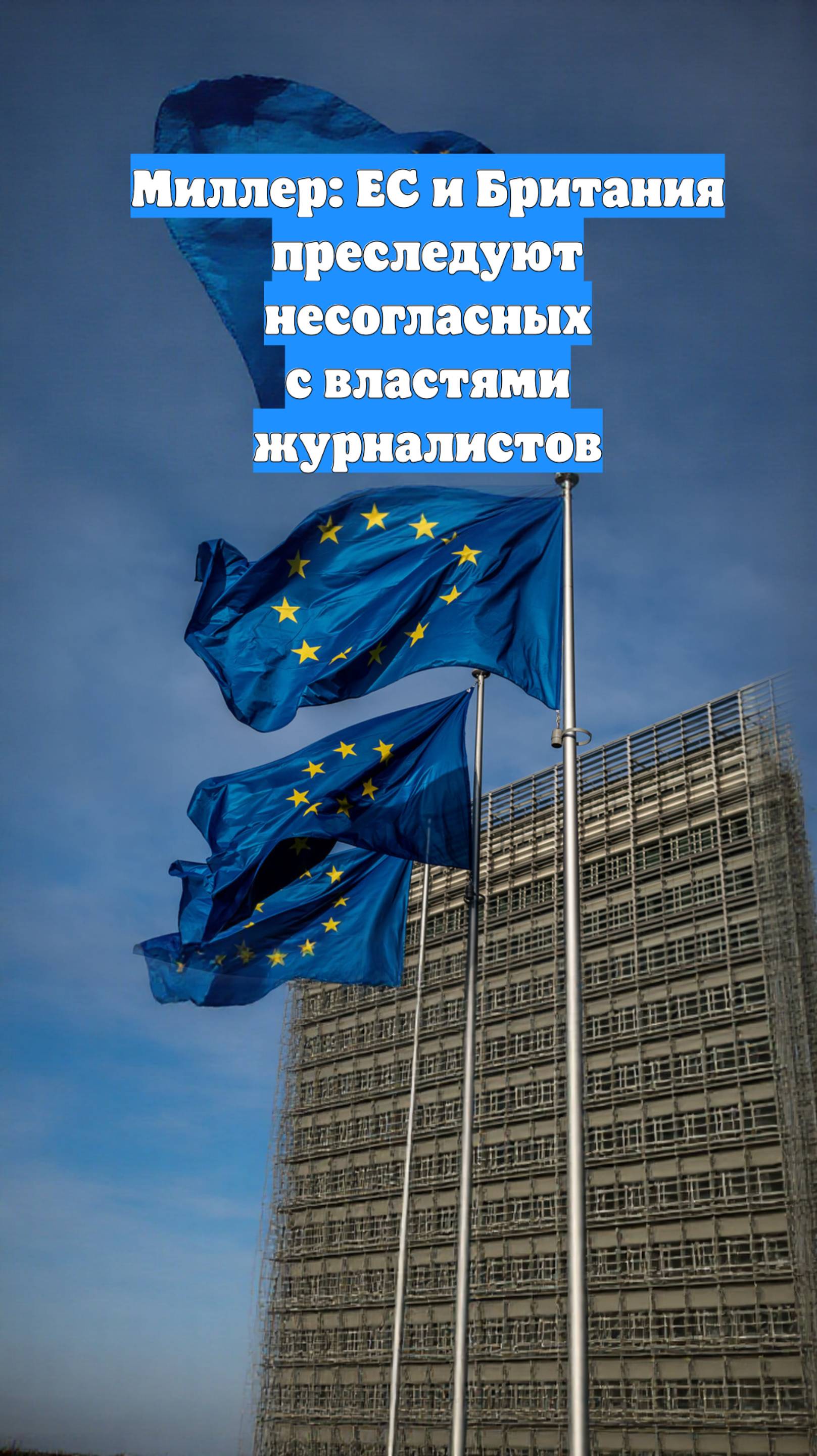 Миллер: ЕС и Британия преследуют несогласных с властями журналистов