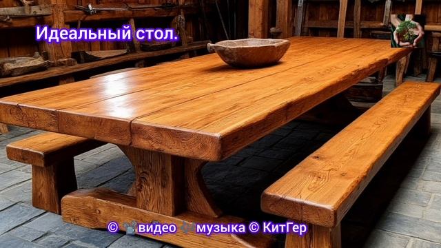Идеальный стол-это стол из массива.