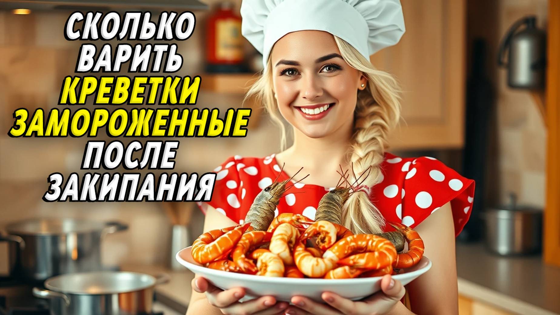 Сколько варить креветки замороженные после закипания