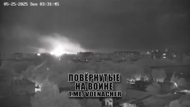 🚀Прилёт ракеты по цели в Чернигове сегодня ночью…