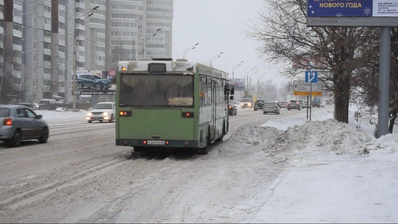 Автобус Mercedes-Benz O405 (У 204 РМ 22). Покатушки по Барнаулу.