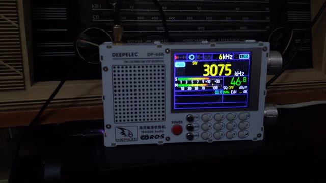 Deepelec DP 666. TEF 6686. Приём  в Кишиневе на  наружную антенну. 1