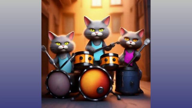 Котики - артисты. 😻😻😻 Хорошая песенка