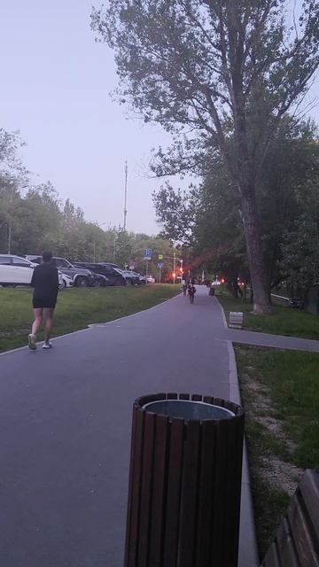 катаешься на самокате присед с поломанным колесом